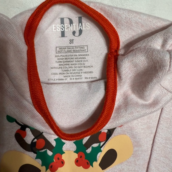 Ricrac Ruffle Christmas Dress Toddler Size 3 & PJ Essentials Christmas PJ’s SZ 3 - Picture 6 of 6